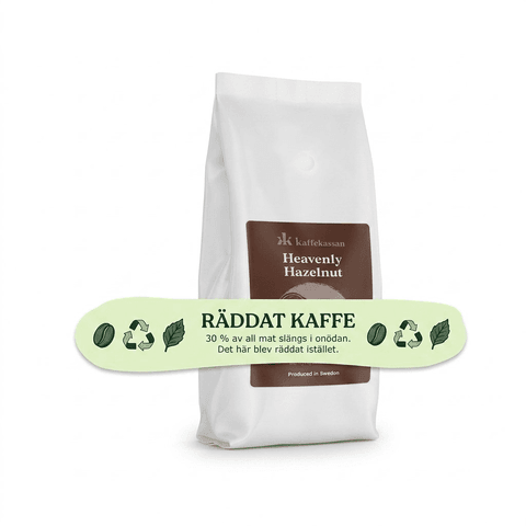 RÄDDAT KAFFE: Heavenly Hazelnut (200 g, bryggmalet)