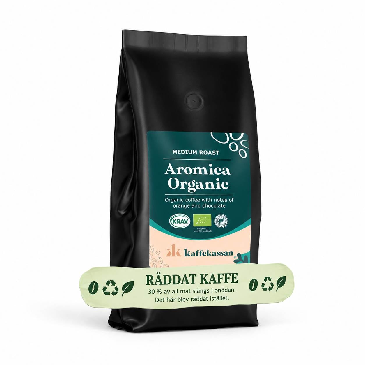 RÄDDAT KAFFE: Aromica Organic (200 g, malet kaffe)